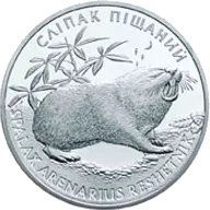 Сліпак піщаний — реверс