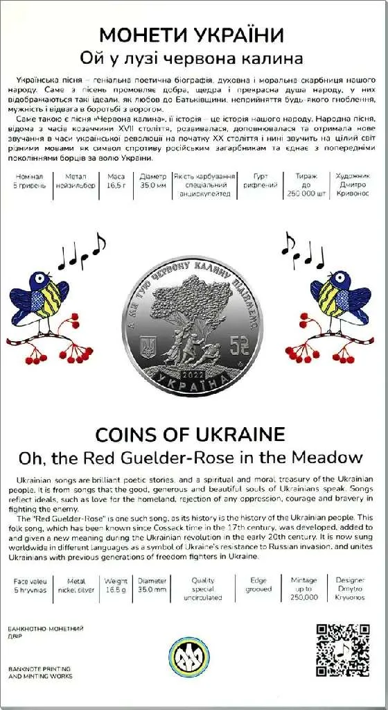 Ой у лузі червона калина — інфо 3