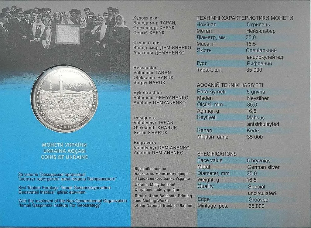 100-річчя першого Курултаю кримськотатарського народу — інфо 4