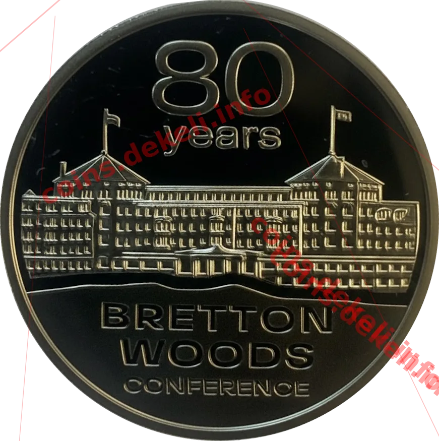 До 80-річчя Бреттон-Вудської конференції — аверс